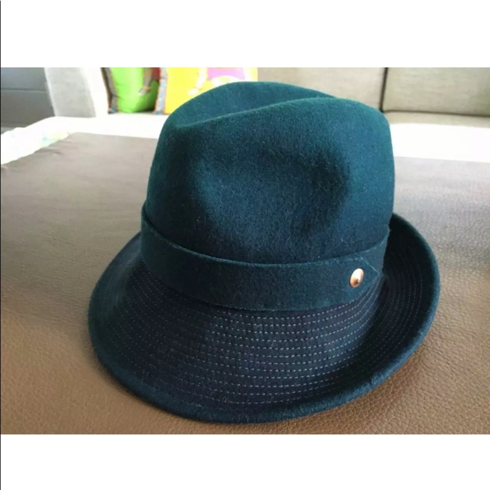Diesel Cuinn Hat cap 100% wool teal/blue Size II